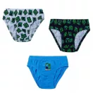 Minecraft kids underwear, bottom 3 pieces/pack