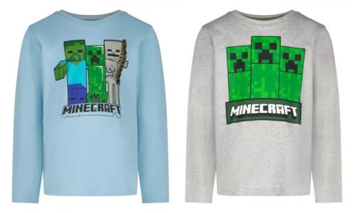 Minecraft kids long sleeve t-shirt, top 6-12 years