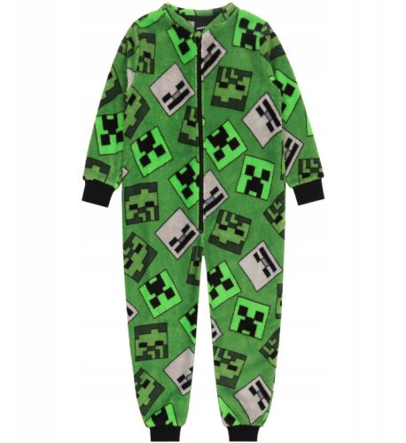 Minecraft Creeper Little Boys Coverall Green 4