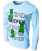 Minecraft Creeper children's long sleeve shirt, top 6-12 years