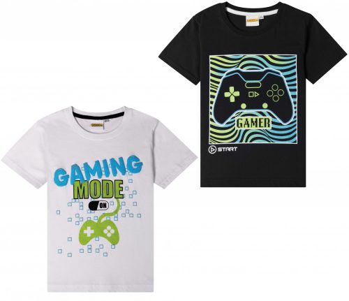 Gamer kids short sleeve t-shirt, top 6-12 years