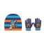 Dragon Ball Saiyan Blue kids hat and gloves set