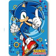 Sonic the Hedgehog Gold Ring fleece blanket 100x140cm