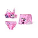 Disney Minnie  Checkered children's bikini and skirt set 4-10 years
