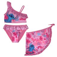   Disney Lilo and Stitch Tropic Pink children's bikini and sarong set 4-10 years