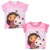  Gabby's Dollhouse Pandy kids' short sleeve t-shirt, top 2-6 years