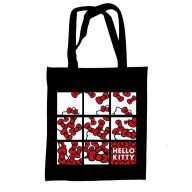 Hello Kitty Bows canvas bag, shopping bag 44 cm