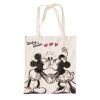 Disney Minnie  Mickey Kiss canvas shopping bag 44 cm