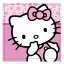 Hello Kitty Cutie hand towel, facial towel, cloth 30x30cm