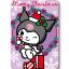 Hello Kitty Kuromi Christmas Fleece Blanket 100x140cm