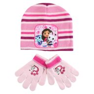 Gabby's Dollhouse Cuddle Paws kids hat + glove set