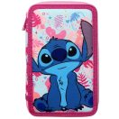 Disney Lilo and Stitch Pink Wave 3-level filled pencil case