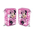 Disney Minnie  Lovely Charm 3-tier filled pencil case