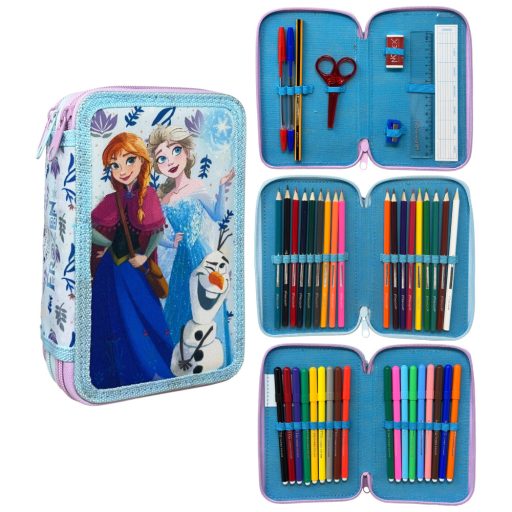 Disney Frozen Fun filled pencil case 3-tier