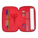 Spiderman Watching Eyes filled pencil case with 3 compartments
