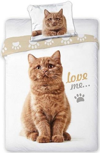 Cat Love Bed linen 140×200 cm, 70×90 cm