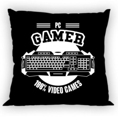 Gamer Black Pillowcase 40x40 cm