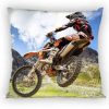 Motocross Mud Pillowcase 40x40 cm