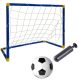 Net football goal set with ball