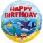 Happy Birthday Ocean Happy Birthday mini foil balloon 19 cm (WP)