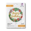 Happy Birthday Glitter Tropical Happy Birthday foil balloon 46 cm