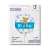 First Birthday Bear Holo Baby Boy foil balloon 46 cm