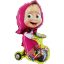 Masha and the Bear Biking foil balloon 99 cm