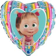 Masha and the Bear Rainbow foil balloon 46 cm