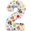 Paw Patrol Star Number 2 foil balloon 66 cm