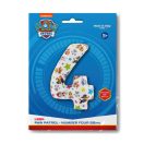 Paw Patrol Star Number 4 foil balloon 66 cm