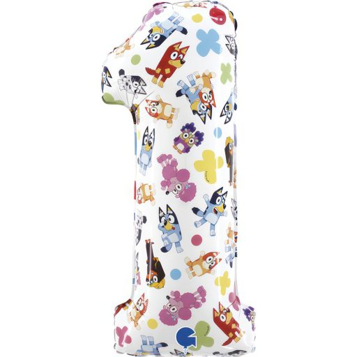 Bluey Friends Number 1 foil balloon 66 cm