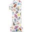 Bluey Friends Number 1 foil balloon 66 cm