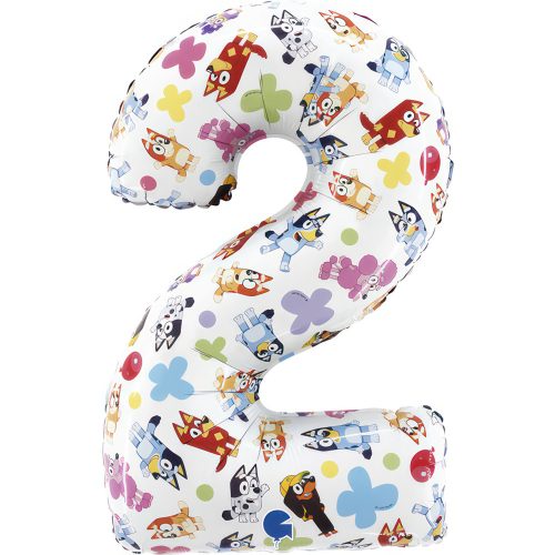 Bluey Friends Number 2 Foil Balloon 66 cm