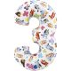 Bluey Friends Number 3 foil balloon 66 cm