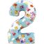 Peppa Pig Blue Number 2 Foil Balloon 66 cm