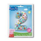 Peppa Pig Blue Number 2 Foil Balloon 66 cm