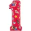 Cocomelon Red Number 1 Foil Balloon 66 cm