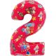 Cocomelon Red Number 2 foil balloon 66 cm