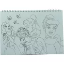 Disney Princess Spring A/4 spiral sketchbook with 40 sheets and stickers