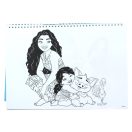 Disney Vaiana Together Again A/4 spiral sketchbook with 40 sheets and sticker