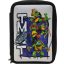 Teenage Mutant Ninja Turtles TMNT filled pencil case 2 levels