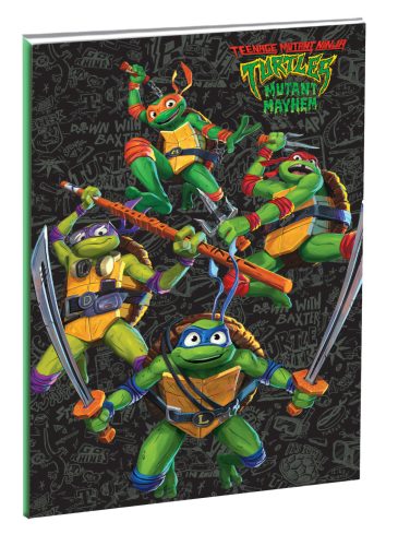 Ninja Turtles B/5 lined notebook, 40 Pages
