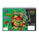 Ninja Turtles A/4 spiral sketchbook, 30 sheets