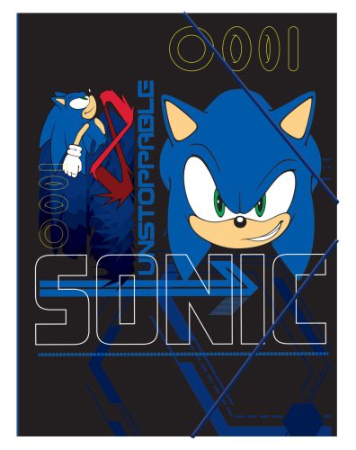 Sonic the Hedgehog Go A/4 Folder with Elastic Band