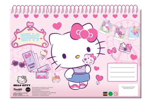 Hello Kitty Travel A/4 spiral sketchbook, 30 sheets