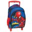 Spiderman Blue rolling preschool backpack, bag 30 cm