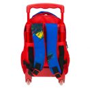 Spiderman Blue rolling preschool backpack, bag 30 cm