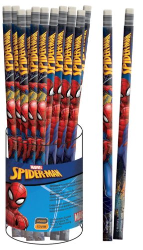 Spiderman HB graphite pencil with eraser tip