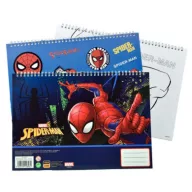   Spiderman Splotch A/4 spiral sketchbook with 40 sheets and stickers