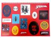 Spiderman World of Webs A/4 spiral sketchbook with 40 sheets and stickers